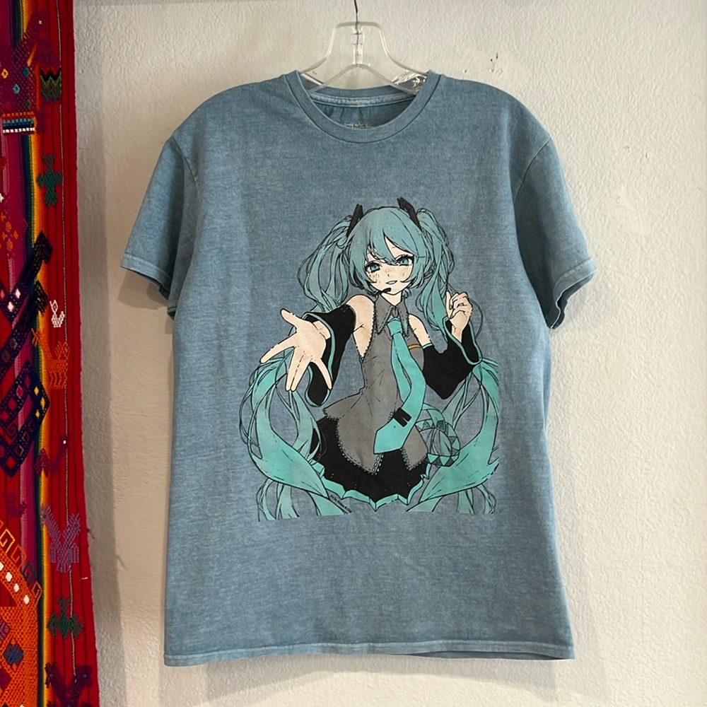Hot Topic Hatsune Miku T-Shirt, Denim Blue, Sz Small